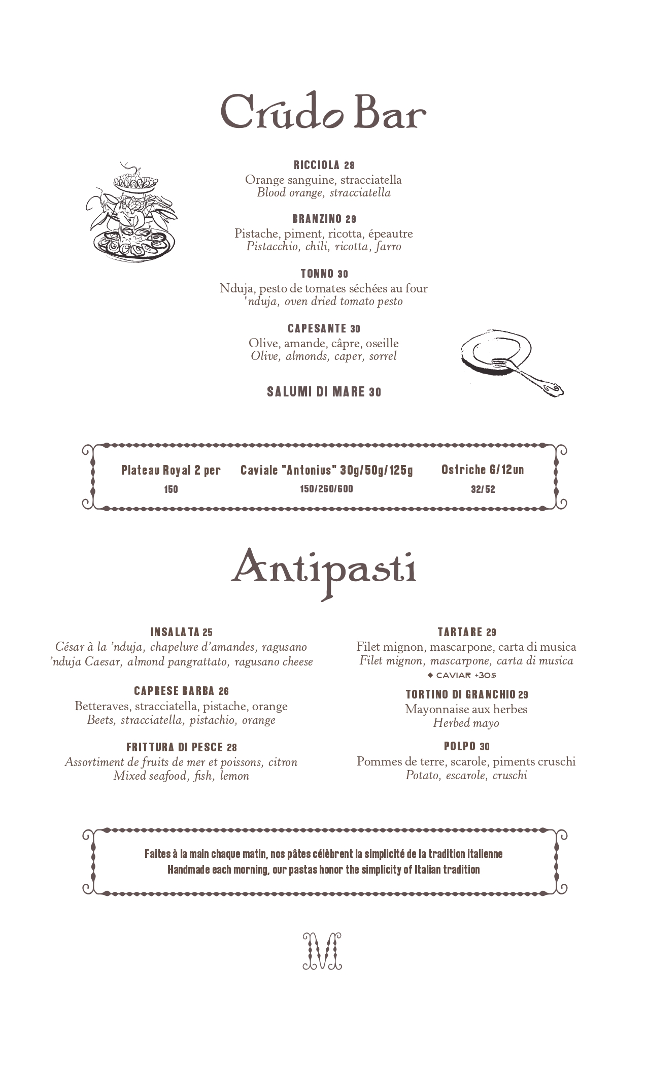 Menu Principal - Page 1